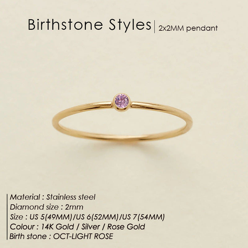 Mini Birthstone Ring (Bundle)