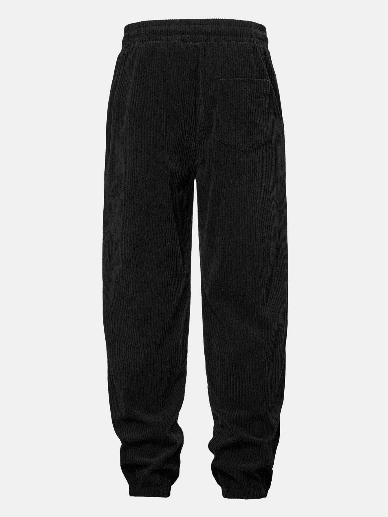 Relax Fit Quarter Zip Ethnic Geometric Patchwork Teddy Sweatshirt & Corduroy Jogger Pants