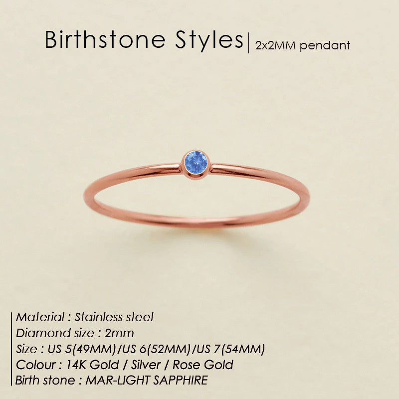Mini Birthstone Ring (Bundle)