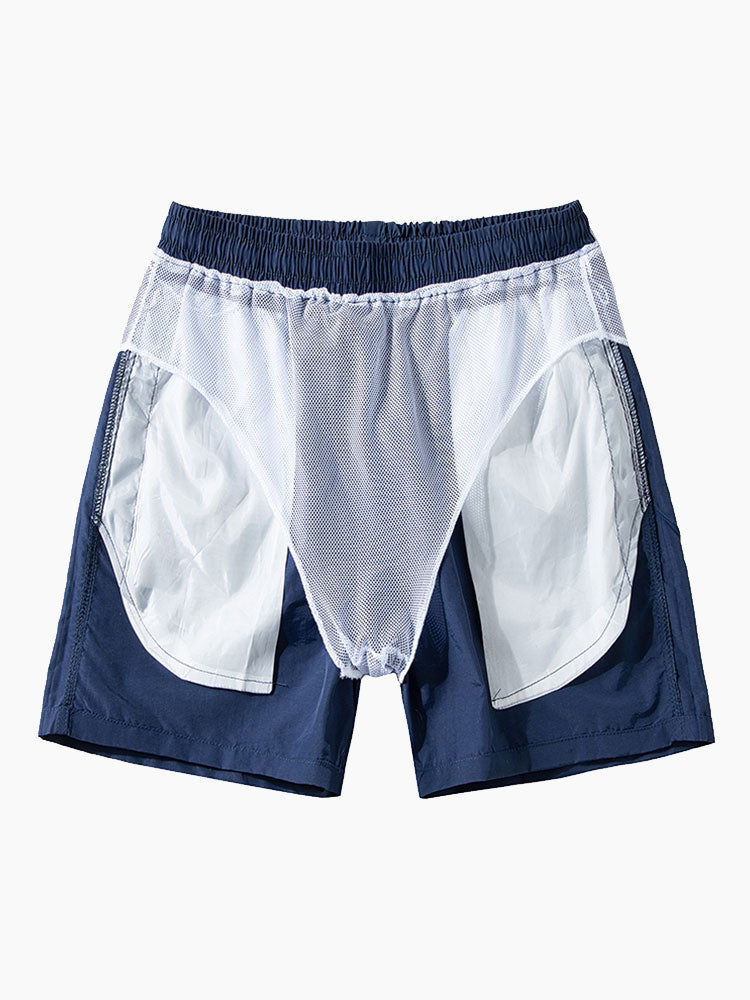 Los Angeles Print Contrast Ringer T-Shirt & Swim Shorts