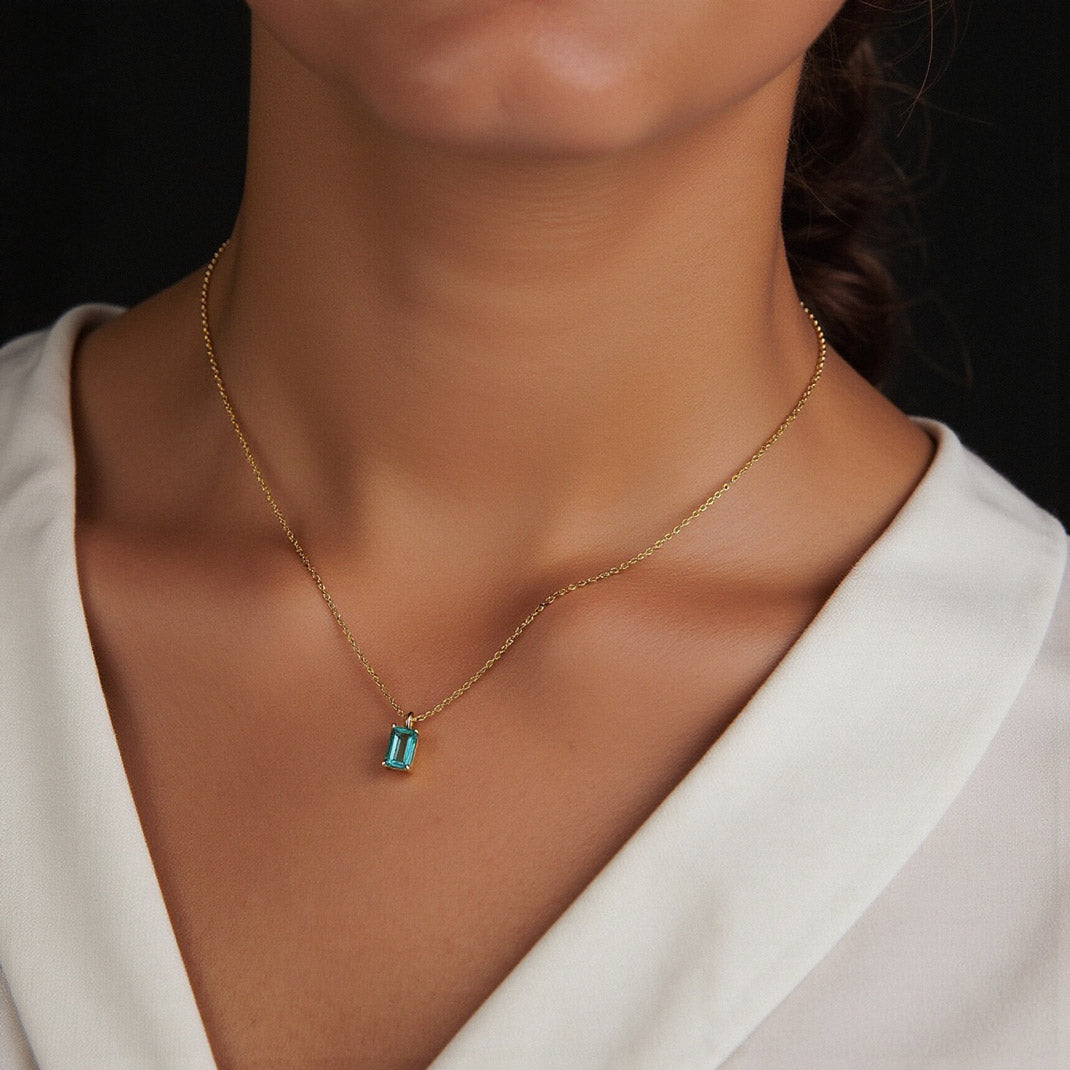 Multi-Color Birthstone Necklace