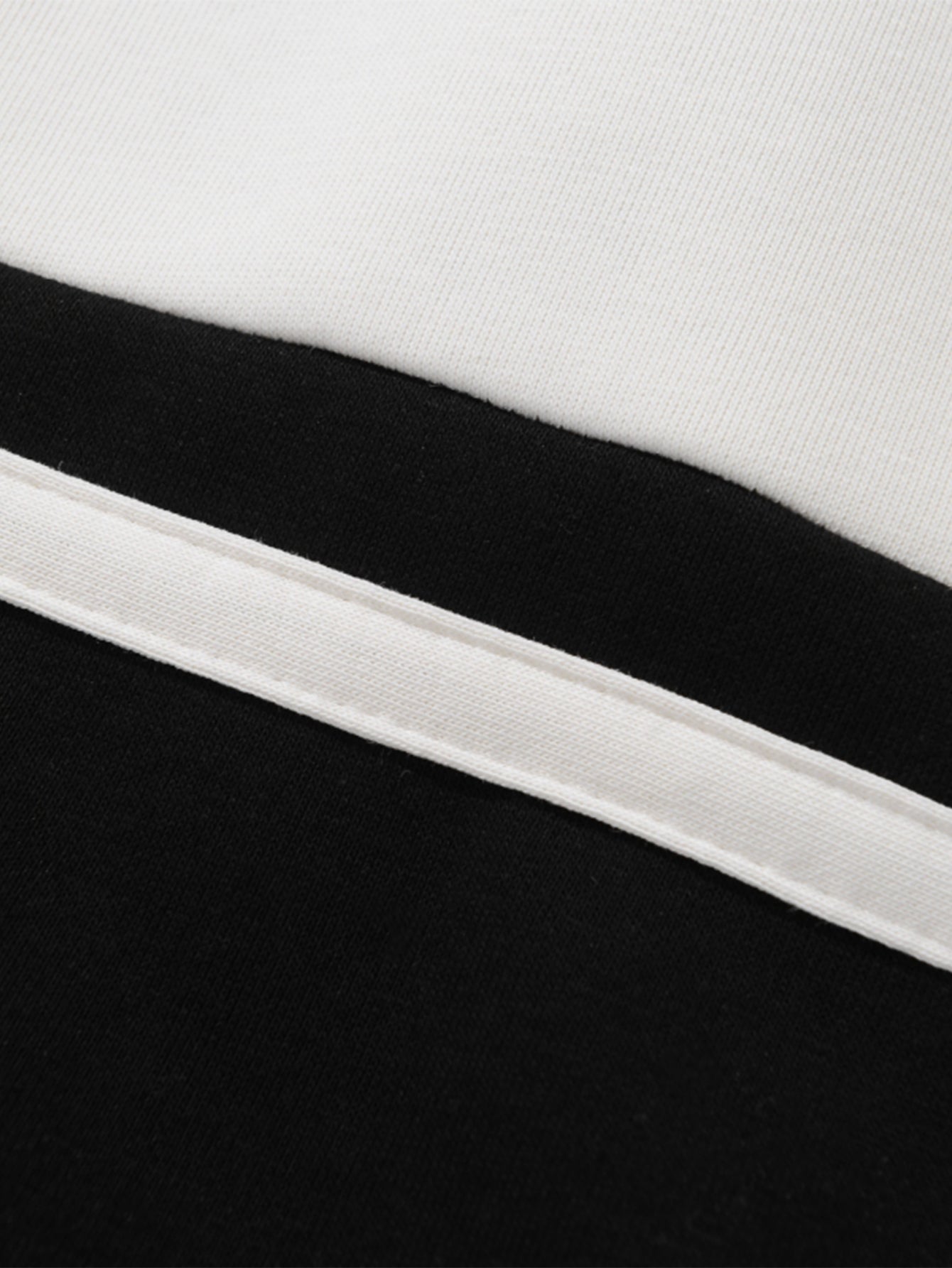 Relax Fit Color Block Patchwork Polo Sweatshirt & Straight Leg Pleated Pintuck Sweatpants