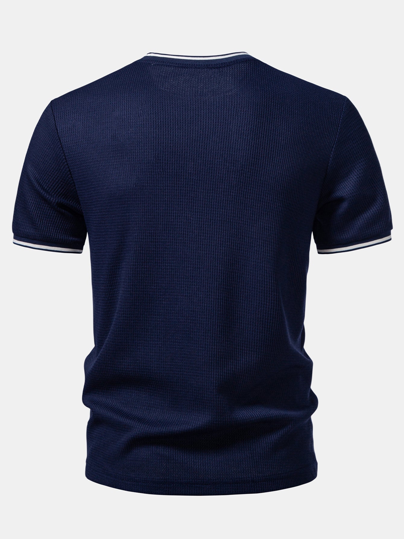 Contrast Trim Waffle Ringer T-Shirt & Slim Fit Tapered Trousers
