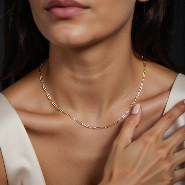 Elle-Paperclip Chain Necklace (Bundle)