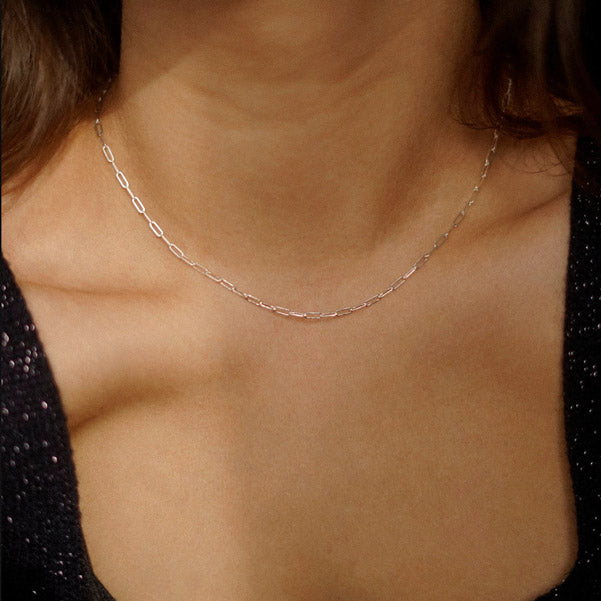 Elle-Paperclip Chain Necklace