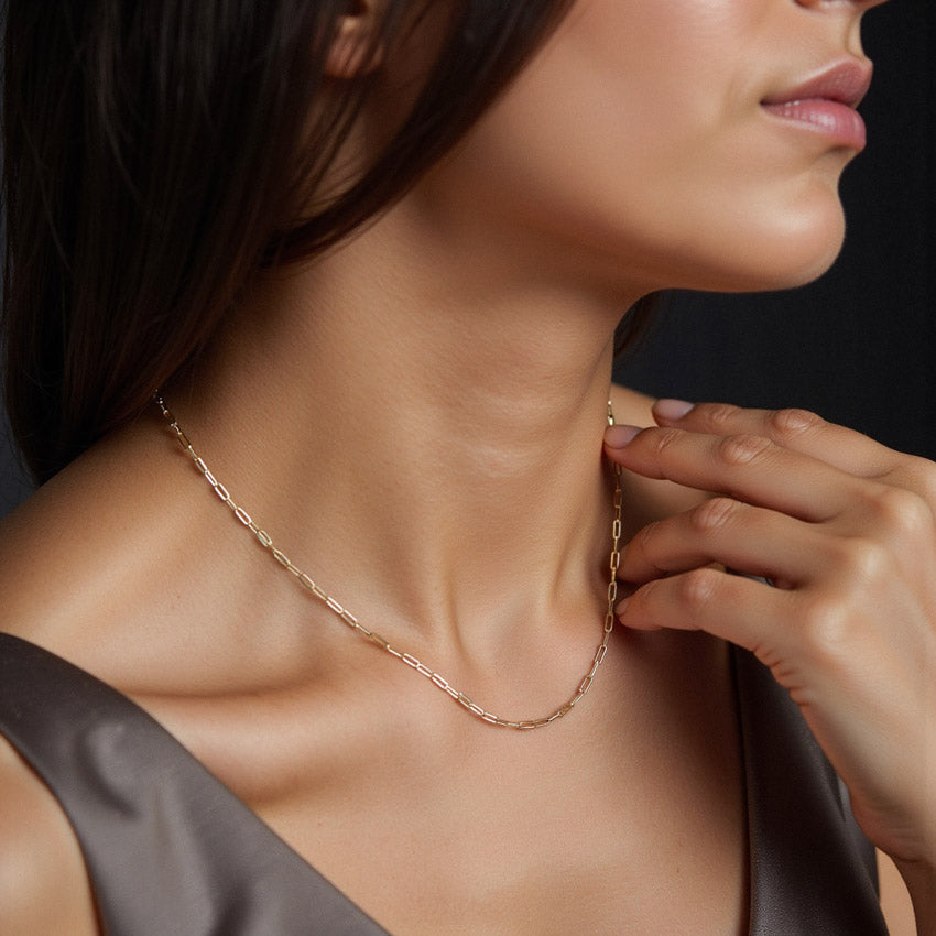 Elle-Paperclip Chain Necklace (Bundle)