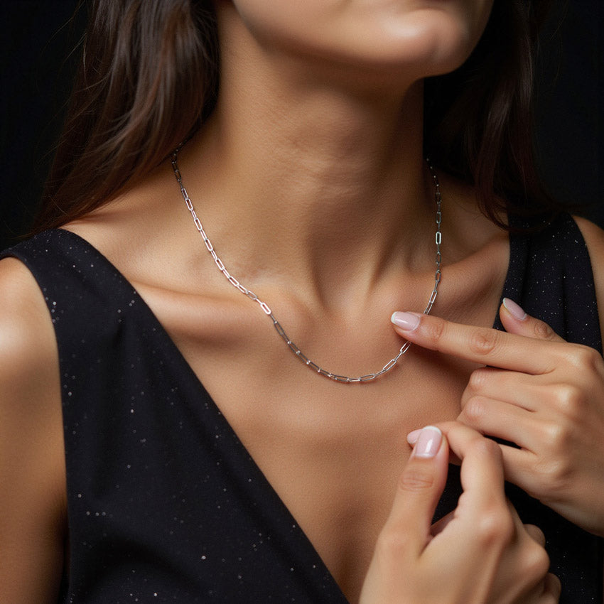 Elle-Paperclip Chain Necklace (Bundle)