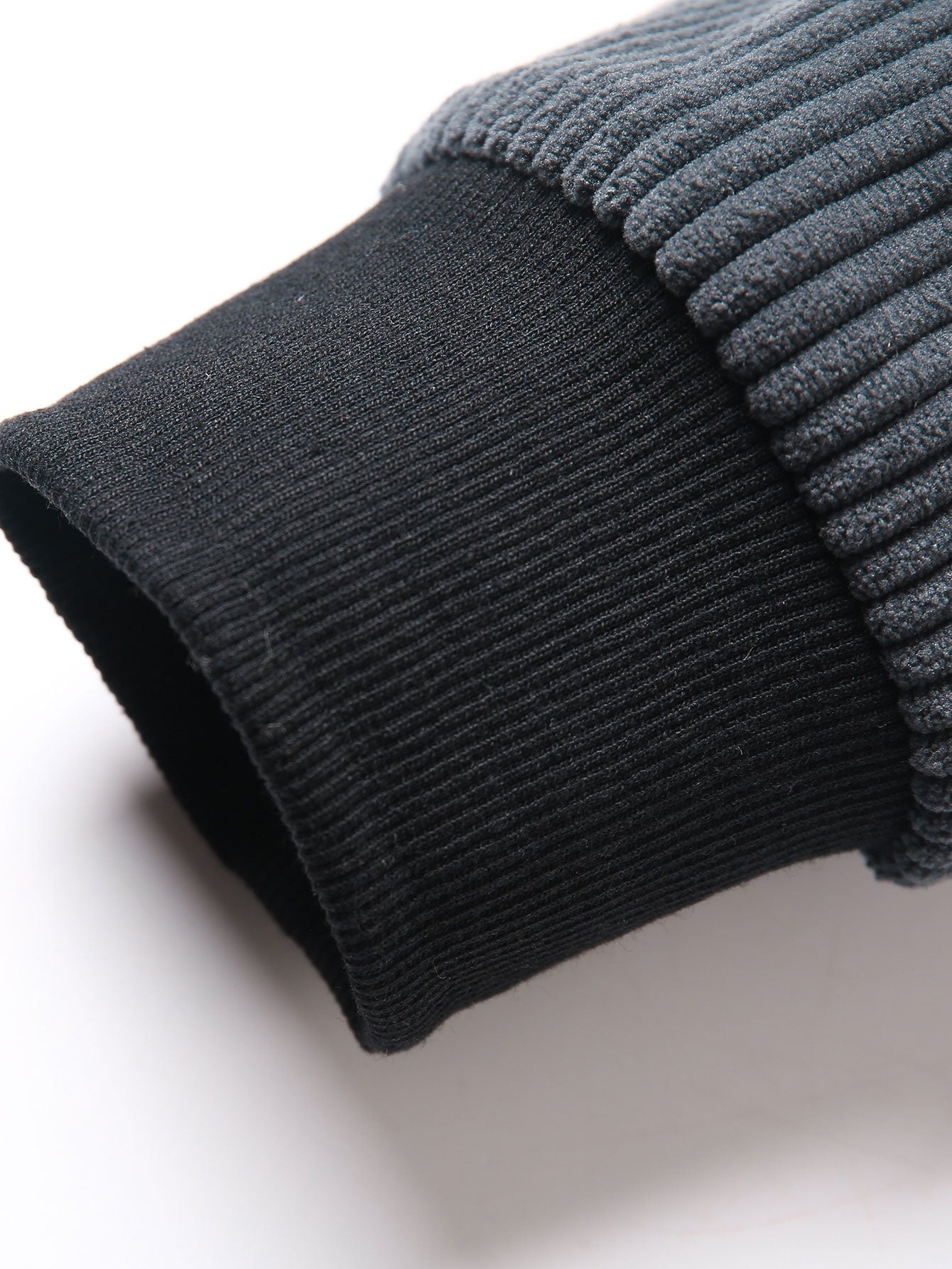 Contrast Corduroy Polo Sweatshirt & Corduroy Jogger Pants