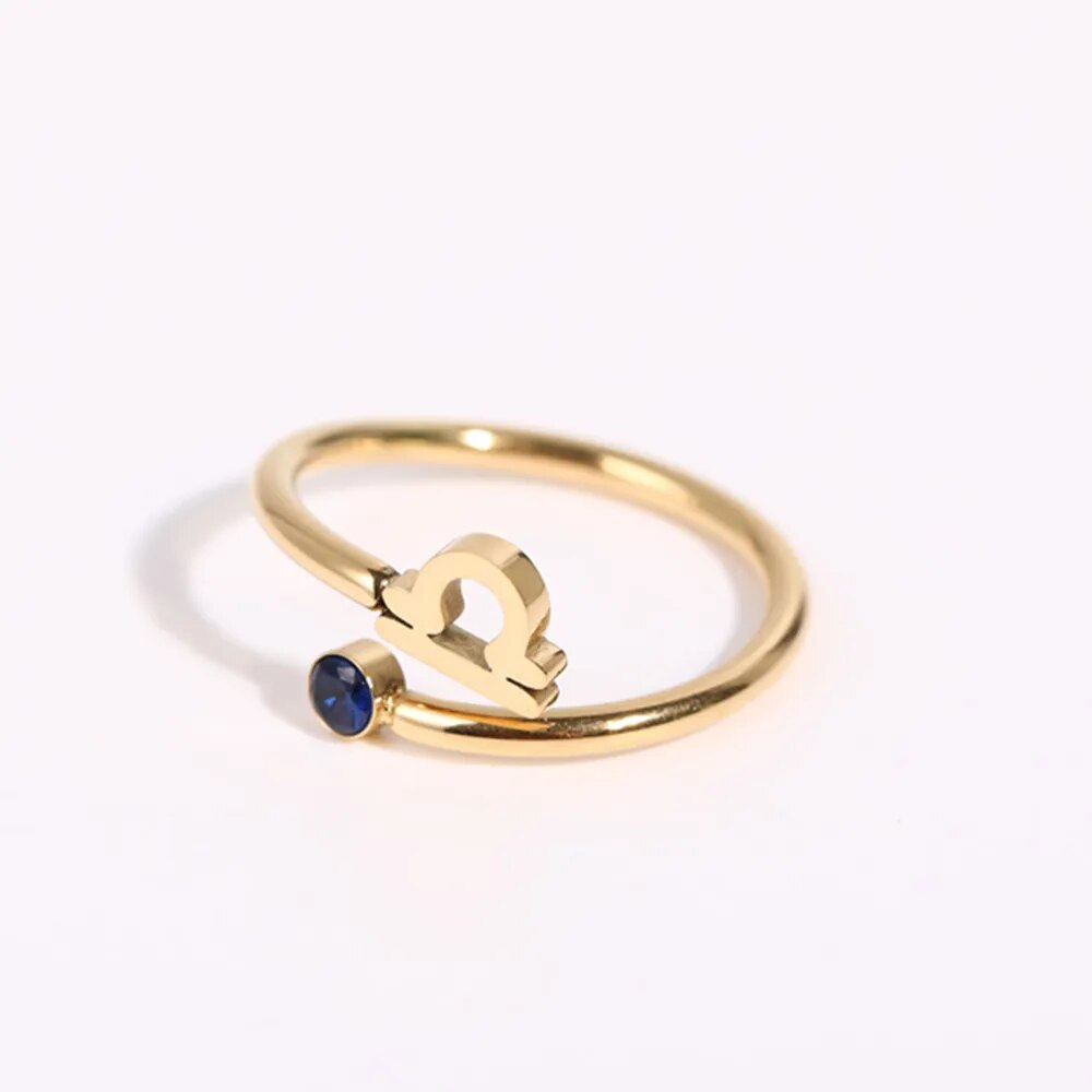 Zodiac Coiled Ring