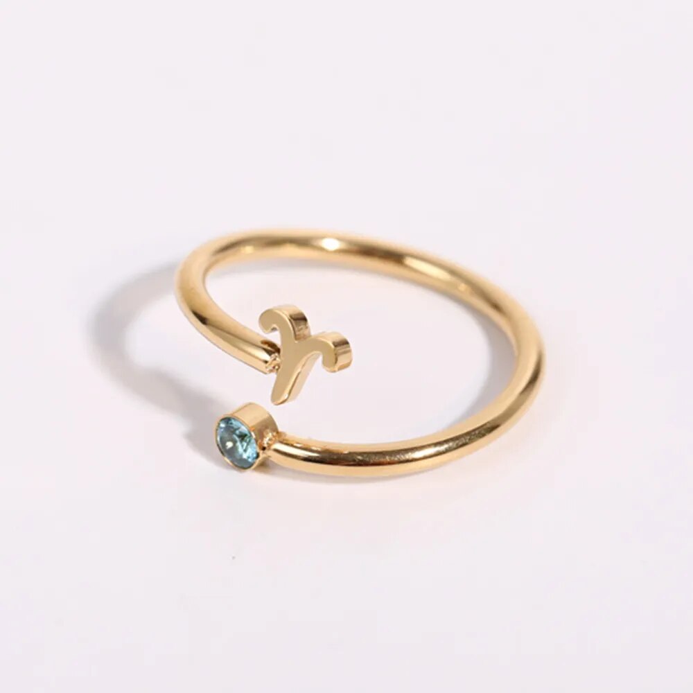 Zodiac Coiled Ring