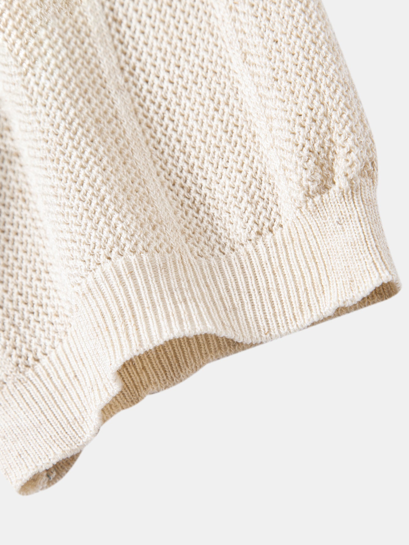 Linen Stripe Open Knit Polo & Straight Leg Linen Pants
