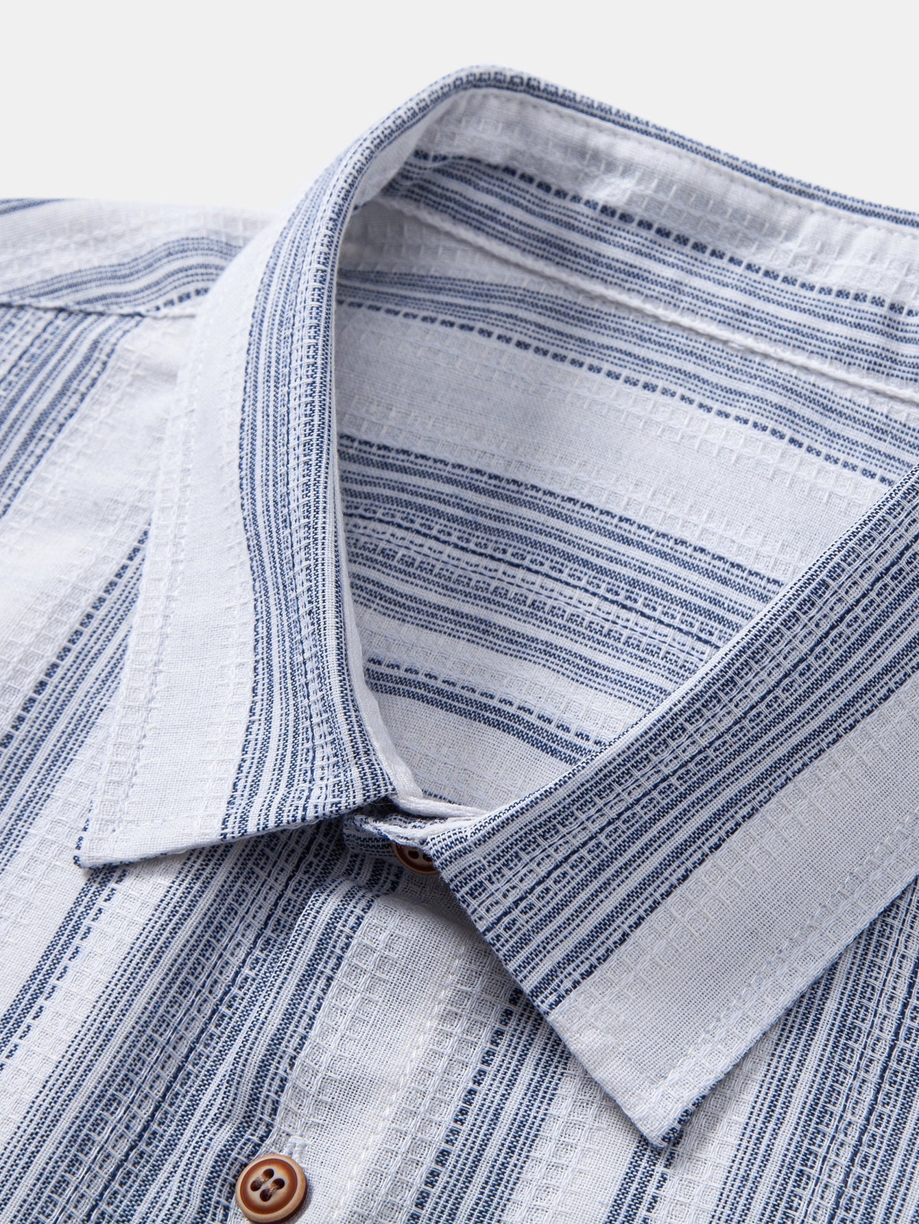 Stripe Linen Look Button Up Shirt & Straight Leg Linen Pants