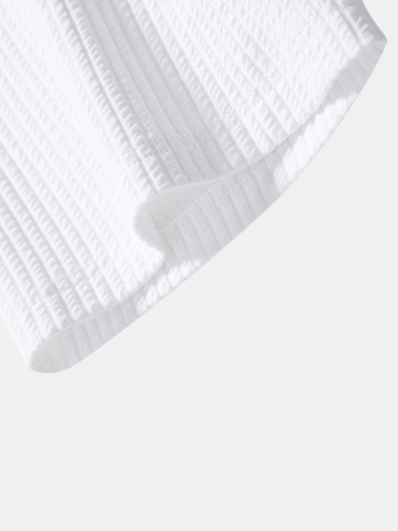 Contrast Ribbed Button Up Shirt & Straight Leg Ribbed Pants