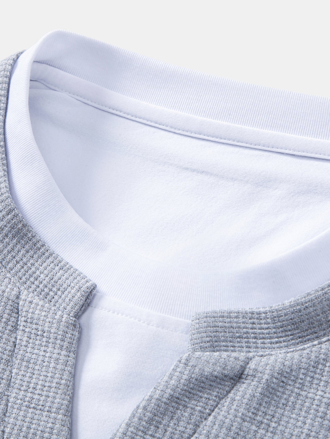 2 In 1 Waffle Notched Collar Sweatshirt & Waffle Pleated Pintuck Straight Leg Pants