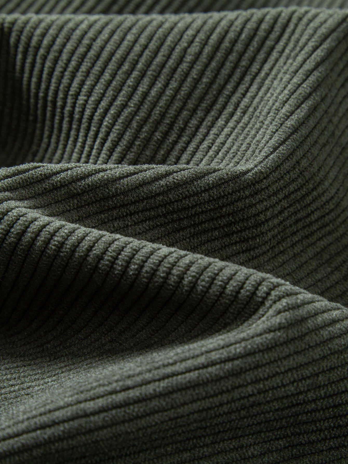 Quarter Zip Corduroy Raglan Sleeve Sweatshirt & Straight Leg Corduroy Pants