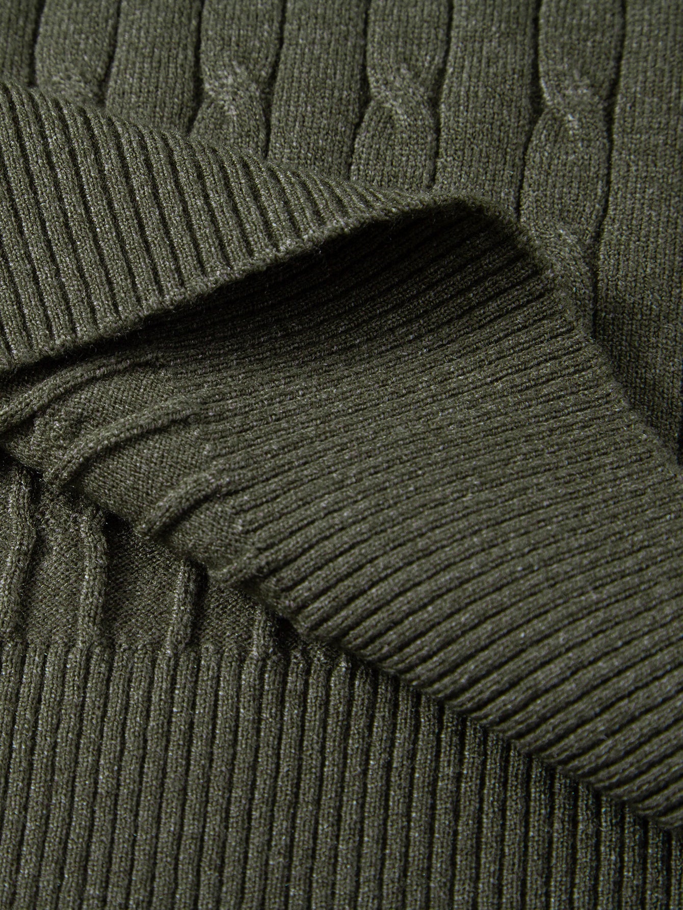 Twisted Jacquard Knit Polo & Elastic Waist Straight Leg Trousers