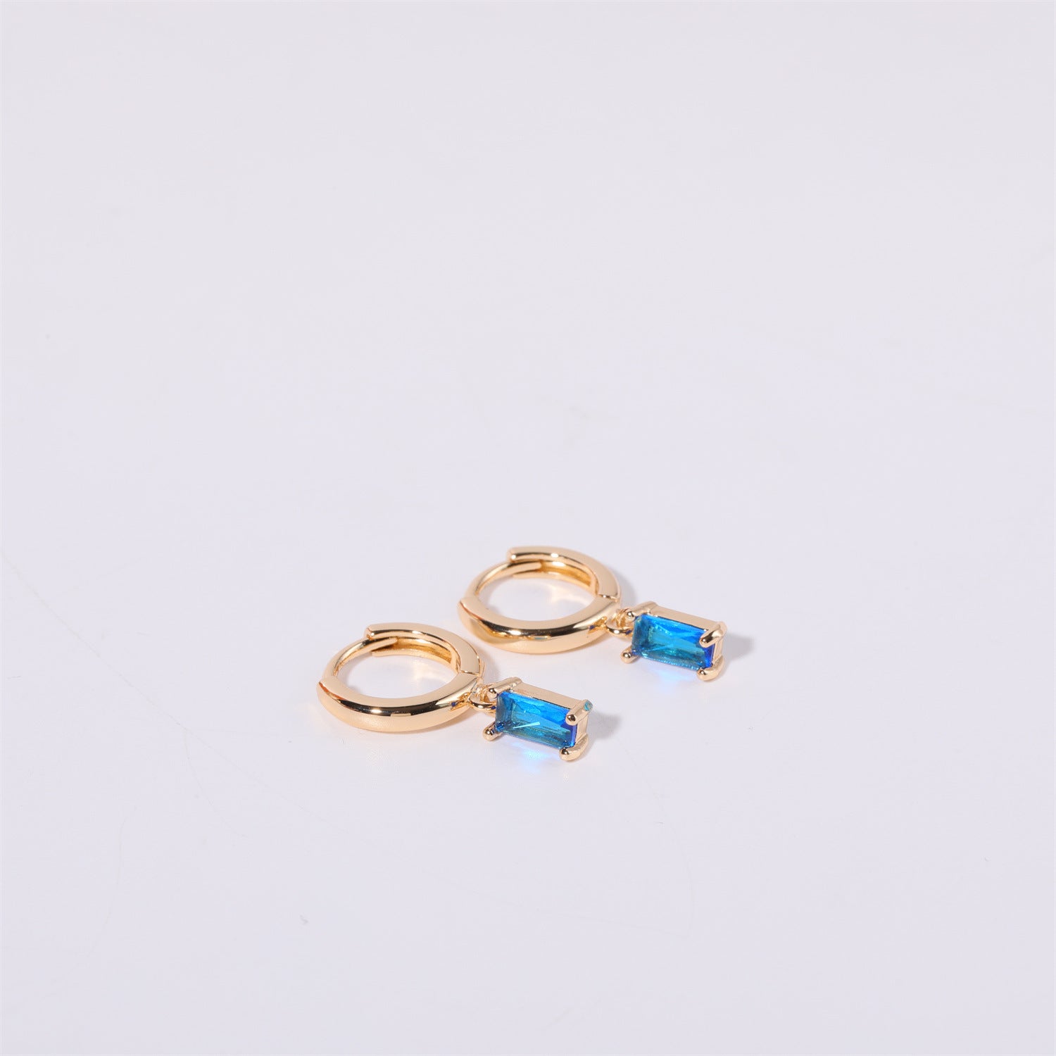 Birthstone Huggie Hoops