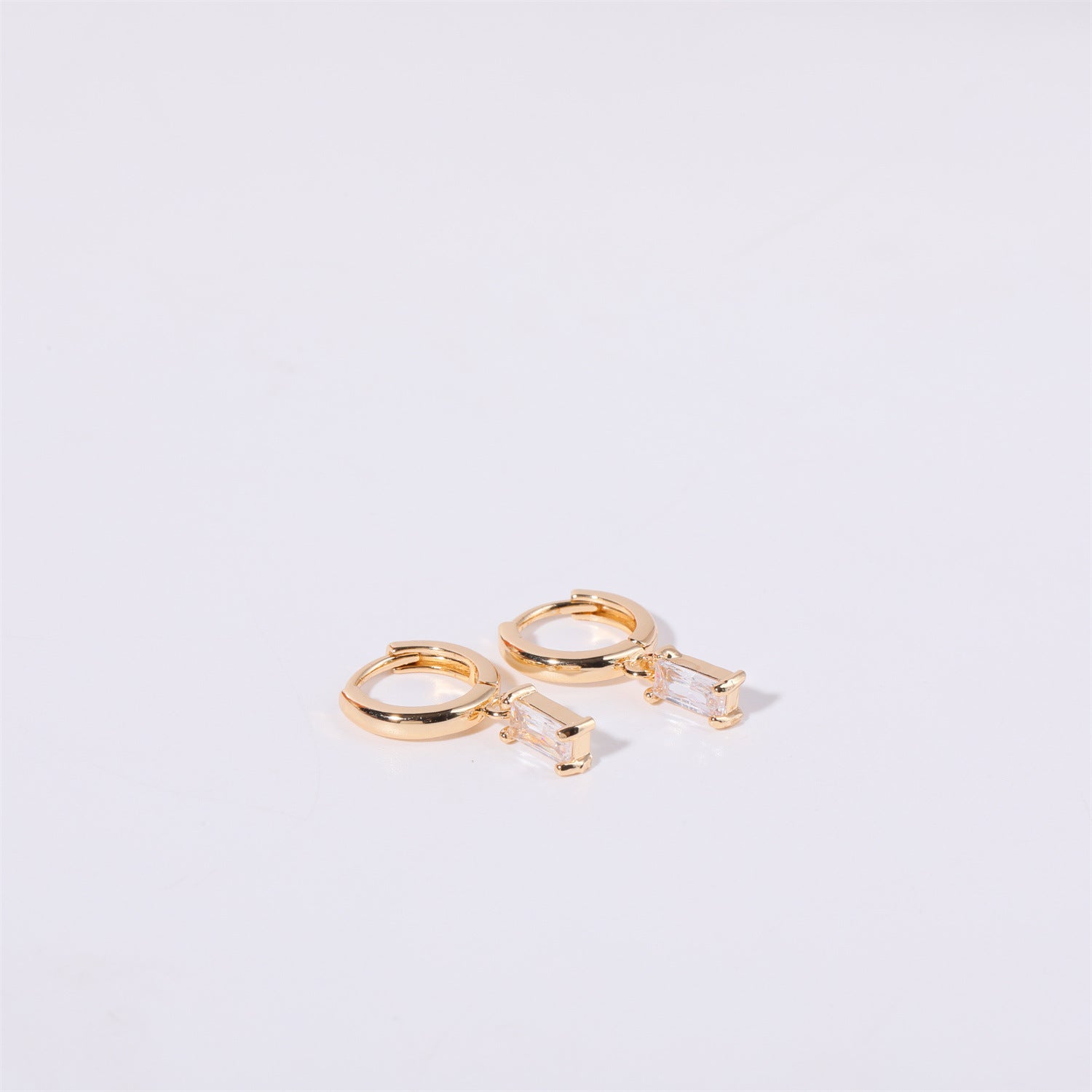 Birthstone Huggie Hoops