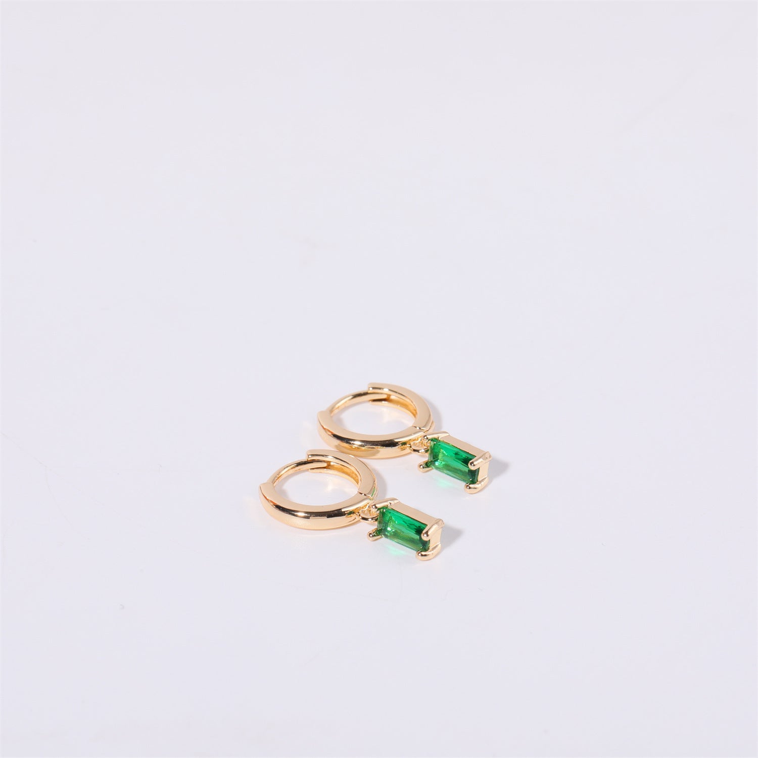 Birthstone Huggie Hoops