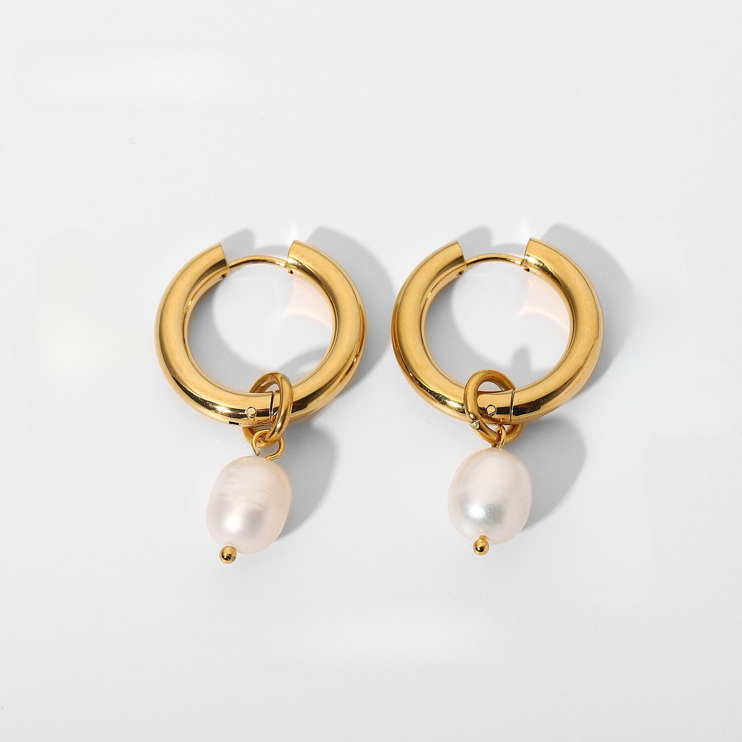Pearl Huggie Hoops (Bundle)