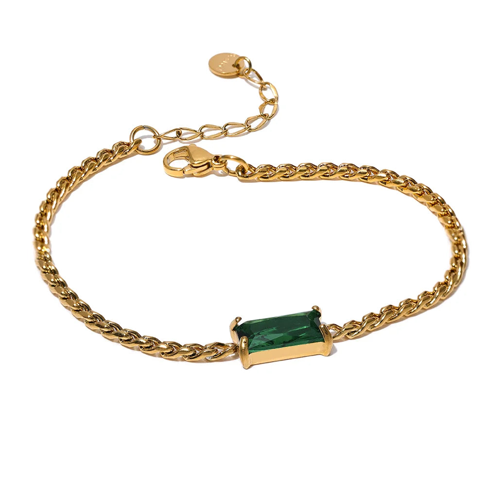 Solitaire Chain Bracelet