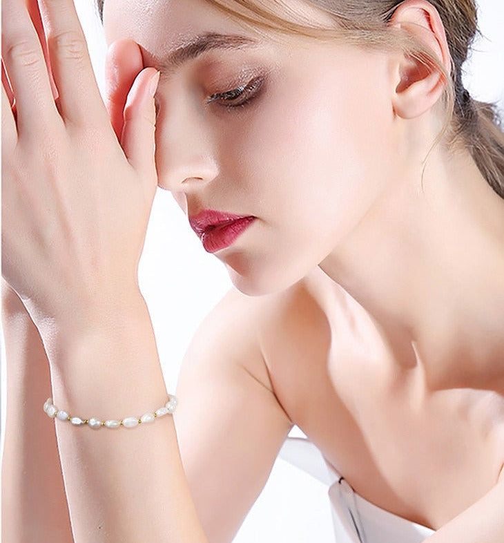 Pearl Bolo Bracelet