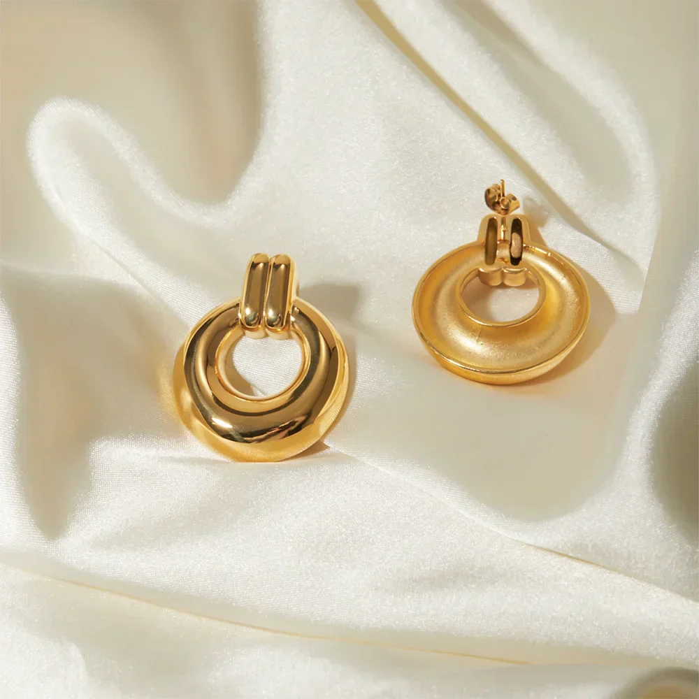 Doorknocker Hoop Earrings