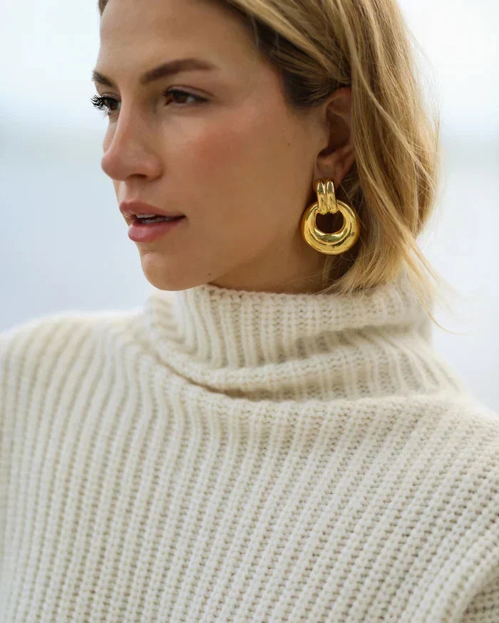 Doorknocker Hoop Earrings