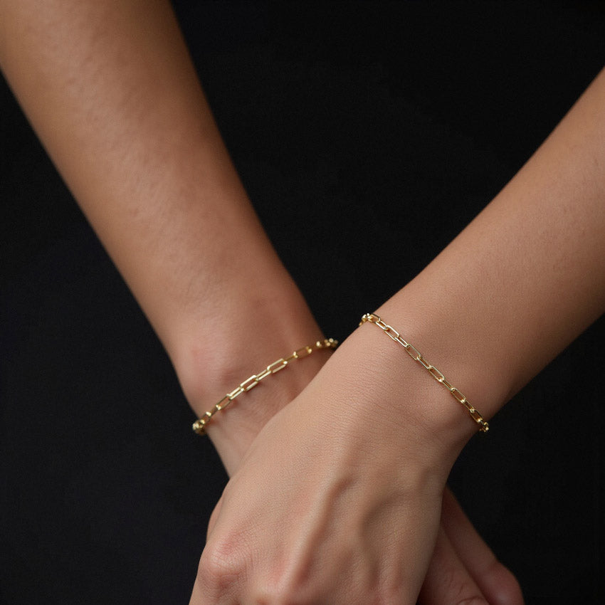 Shiny Paperclip Bracelet (Bundle)