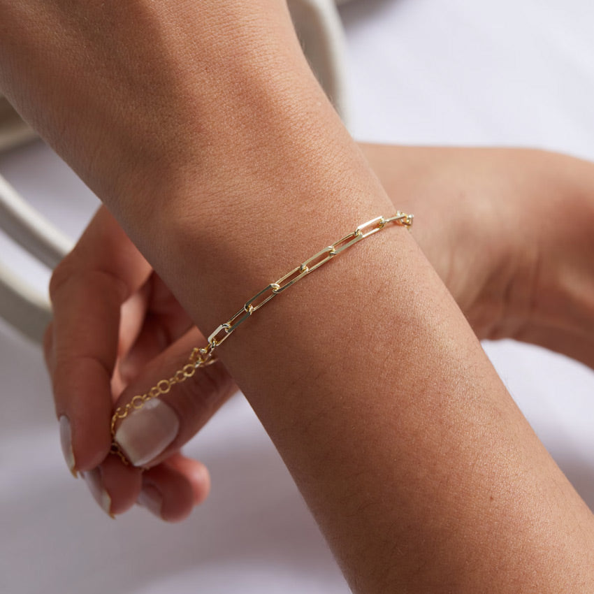 Shiny Paperclip Bracelet
