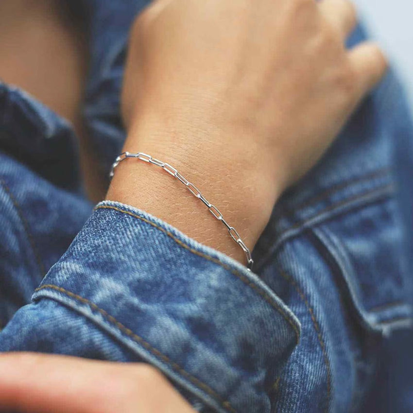Shiny Paperclip Bracelet (Bundle)