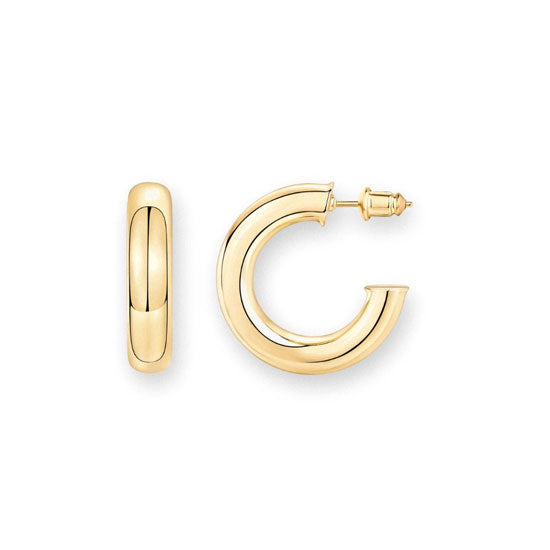 Tubular C-Hoop Earrings (Bundle)