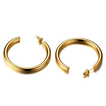 Tubular C-Hoop Earrings (Bundle)