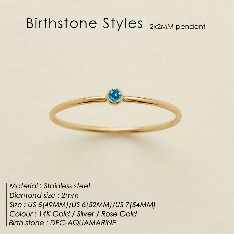Mini Birthstone Ring (Bundle)