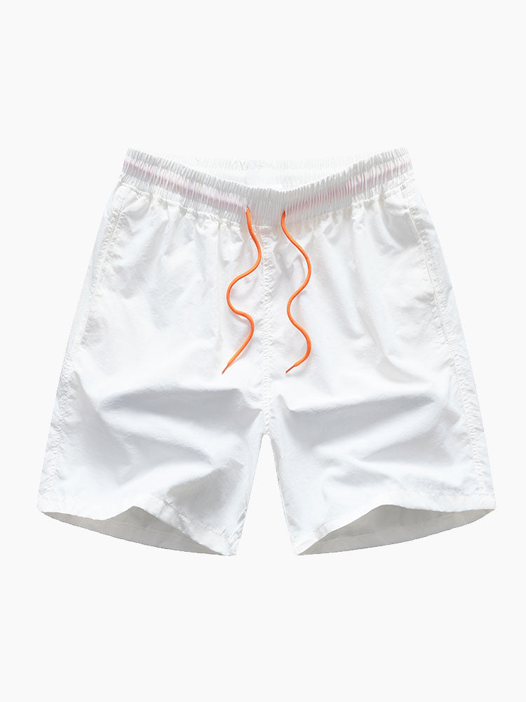 Gradient Island Palm Tree Print Shirt & Swim Shorts