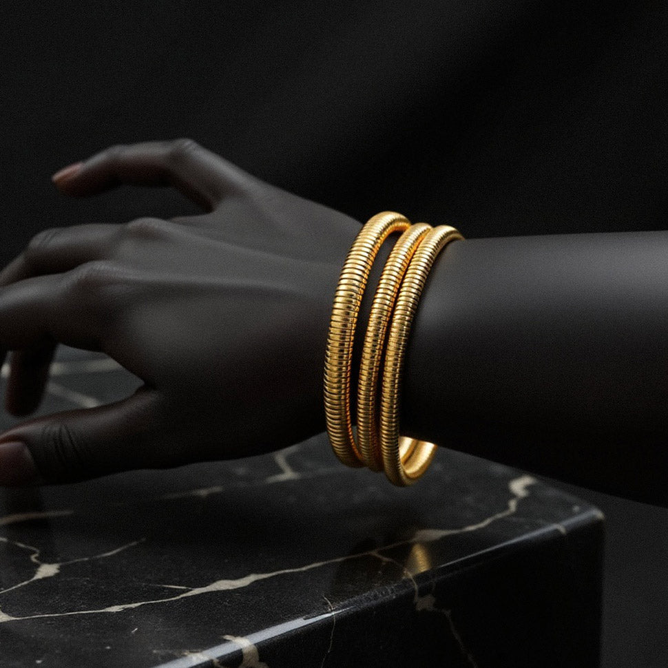 Coiled Bangle Bracelet