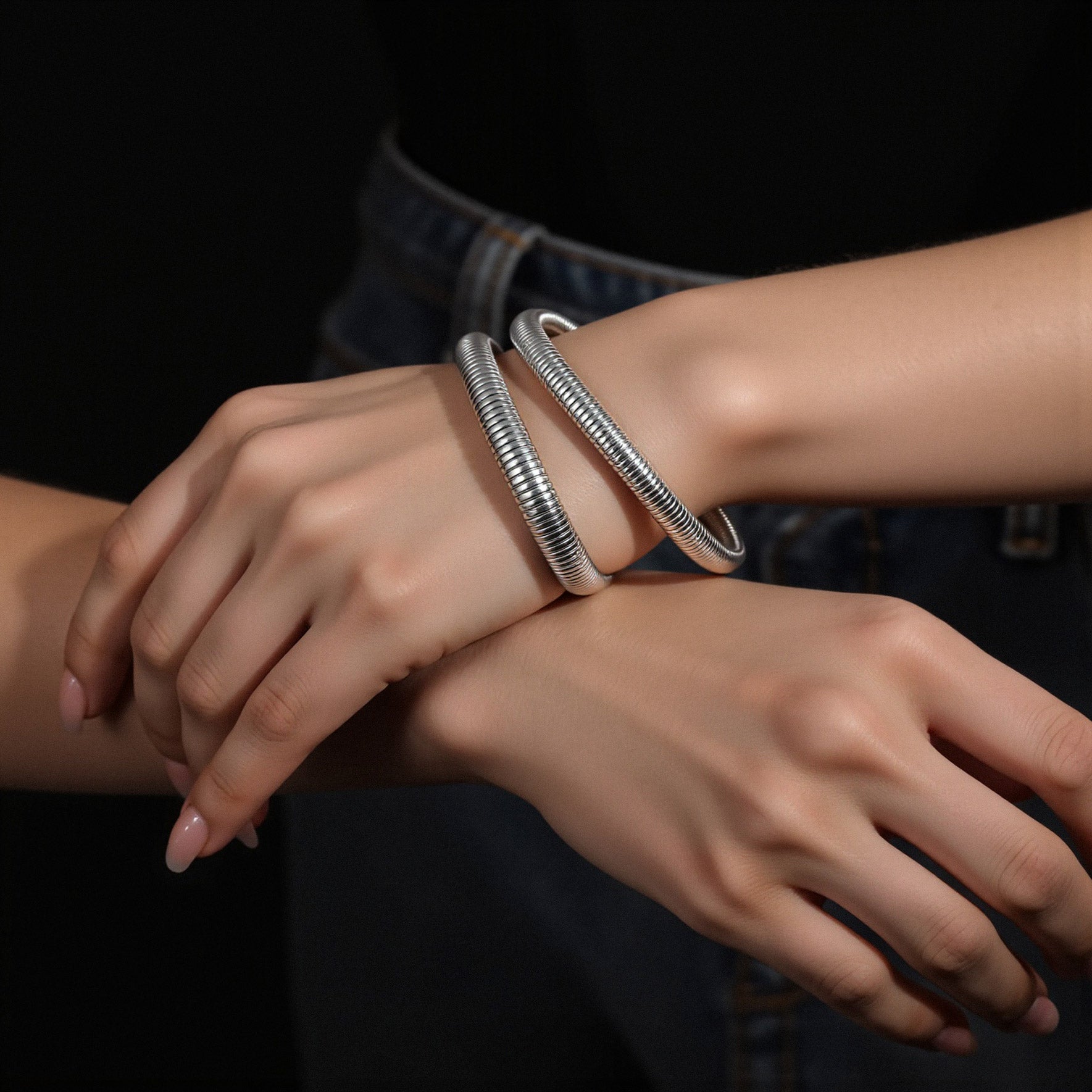 Coiled Bangle Bracelet (Bundle)