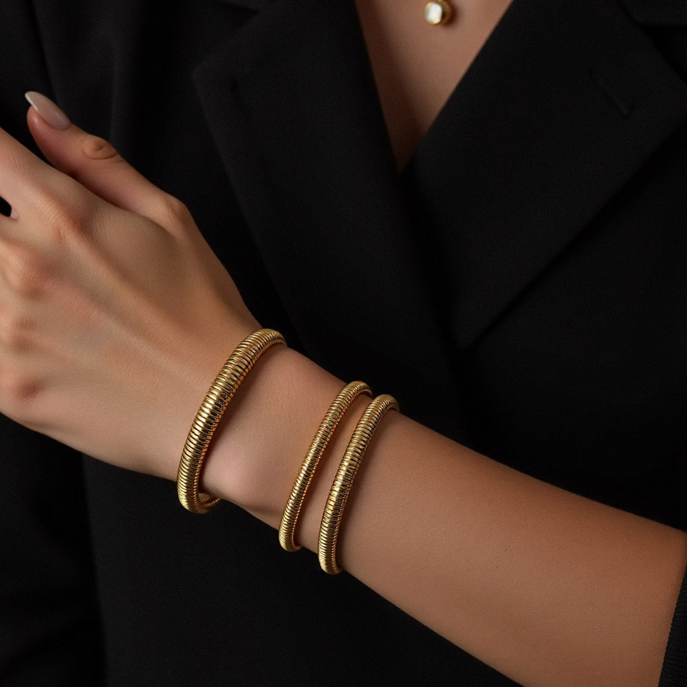 Coiled Bangle Bracelet
